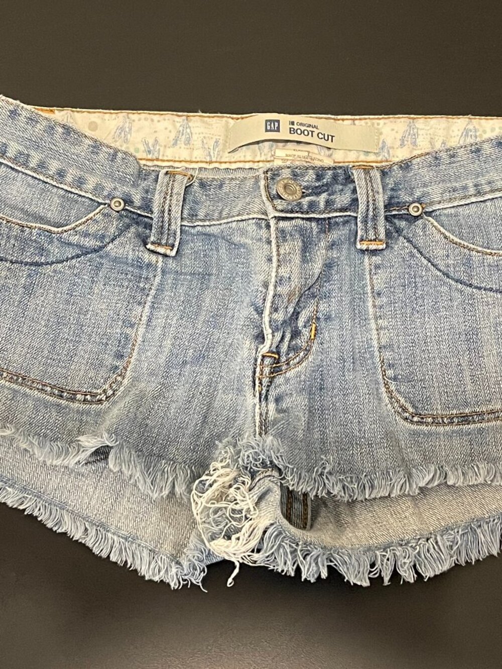 denim shorts